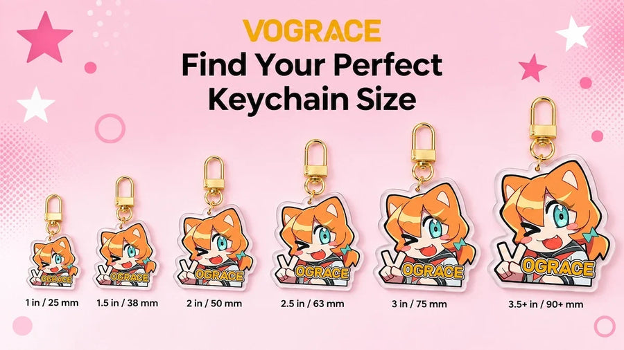 Acrylic Keychain Size