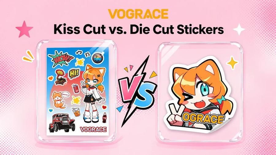 Kiss Cut vs. Die Cut Stickers