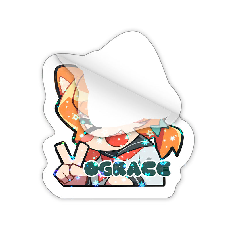 Custom Clear Holographic Stickers - VOGRACE