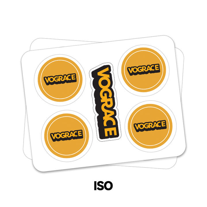 Custom Kiss Cut Stickers Sheets (ISO paper sizes) - VOGRACE