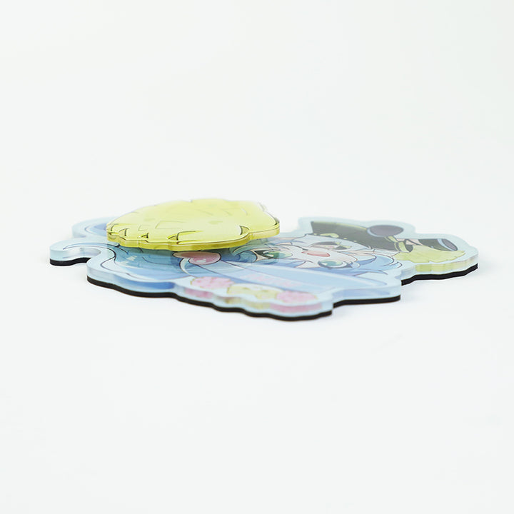 Custom Acrylic Double Layer Spinning Fridge Magnets - VOGRACE