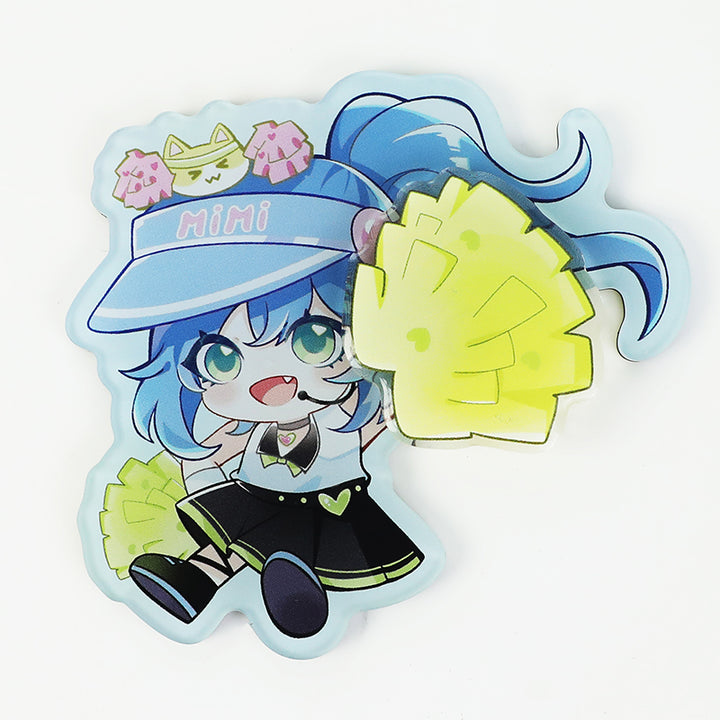 Custom Acrylic Double Layer Spinning Fridge Magnets - VOGRACE