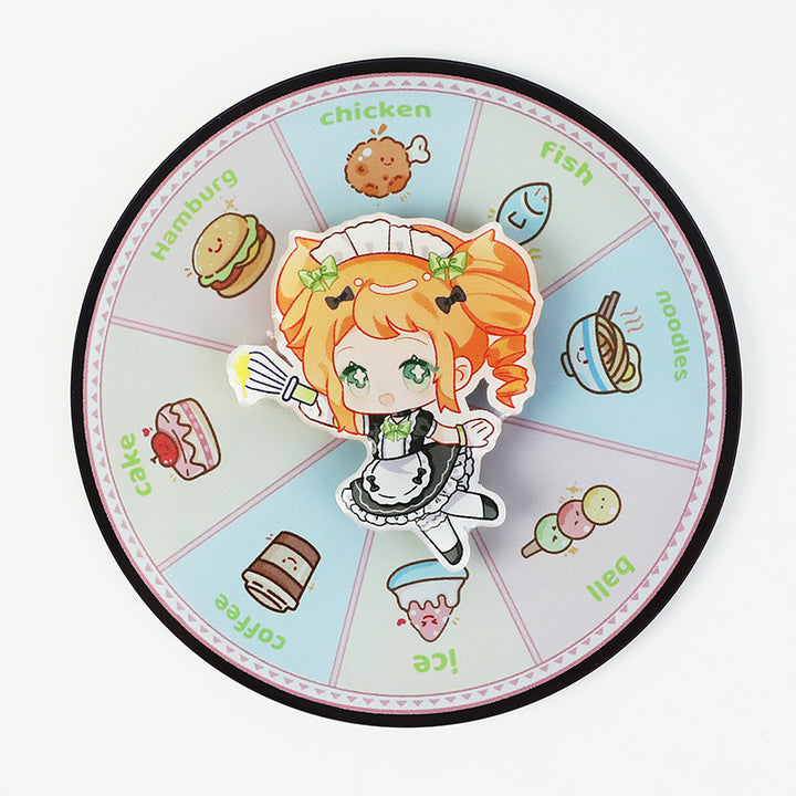 Custom Acrylic Double Layer Spinning Fridge Magnets - VOGRACE