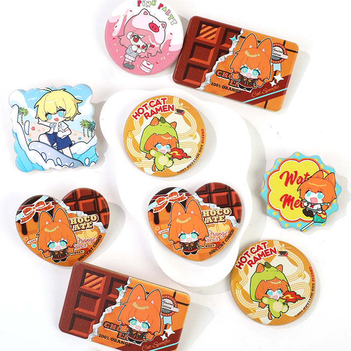 Custom 3D Beechwood Fridge Magnets