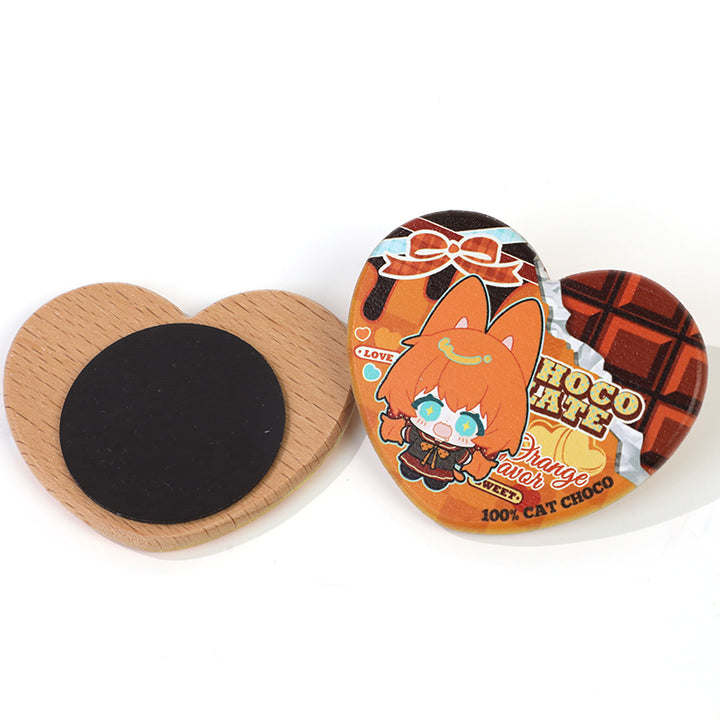 Custom 3D Beechwood Fridge Magnets