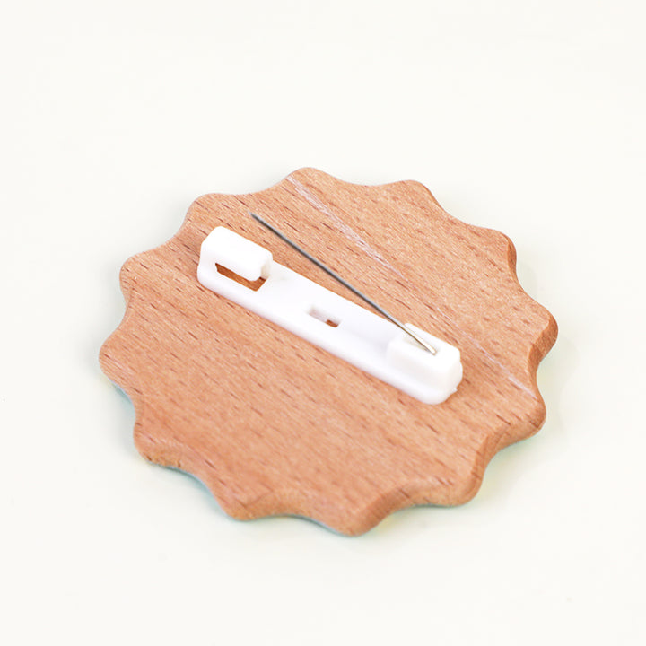 Custom 3D Beechwood Pins