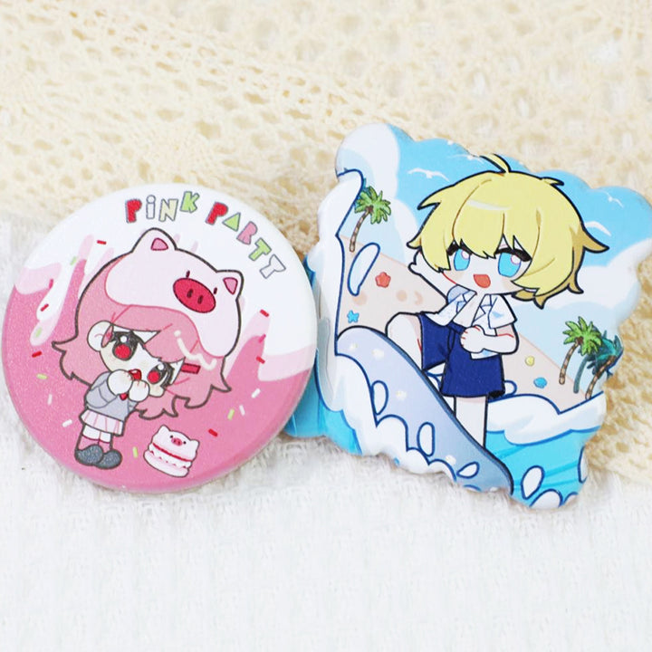 Custom 3D Beechwood Pins