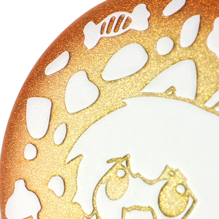 カスタム3Dグリッターホログラフィックボタンピン