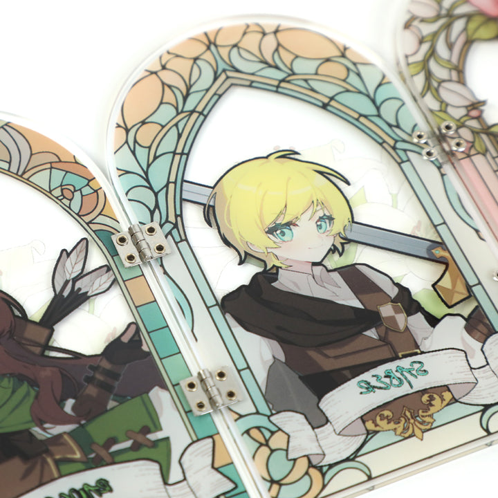 Individuelle Acryl Faltschirm Aufsteller mit Scharnier