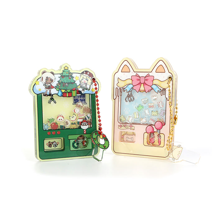 Custom Acrylic Magnetic Gashapon Machine Shaker Keychains