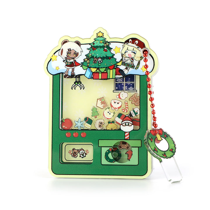 Custom Acrylic Magnetic Gashapon Machine Shaker Keychains