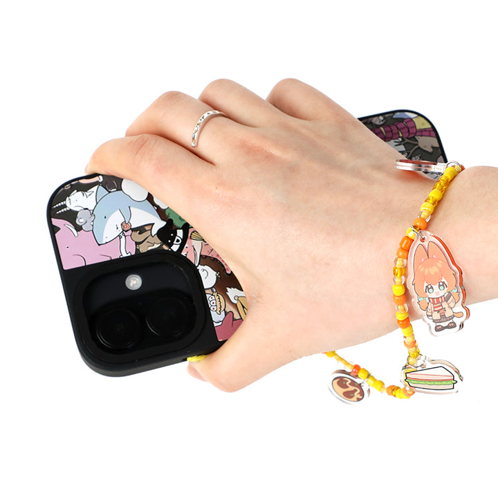 Individuelle Handyanhänger aus Acryl mit Perlen