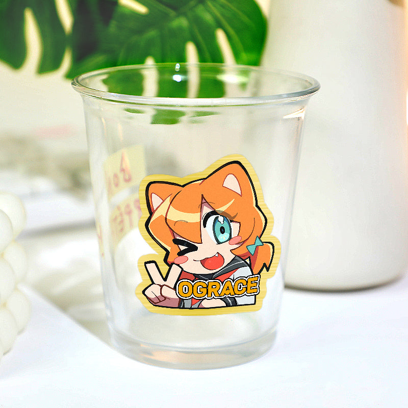 Custom Brushed Gold Stickers