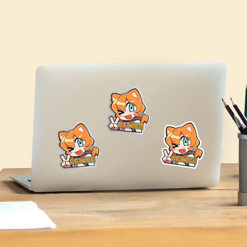 Custom Brushed Silver Stickers