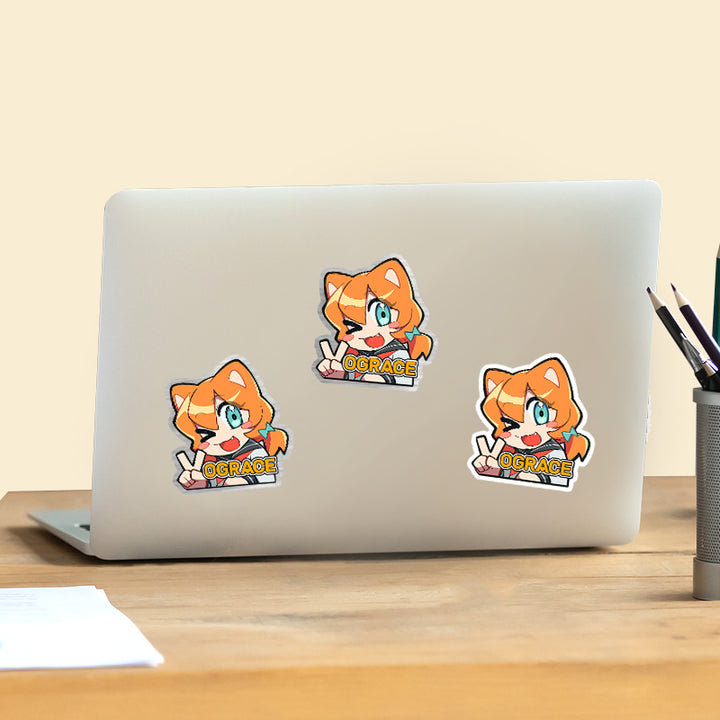 Custom Brushed Silver Stickers