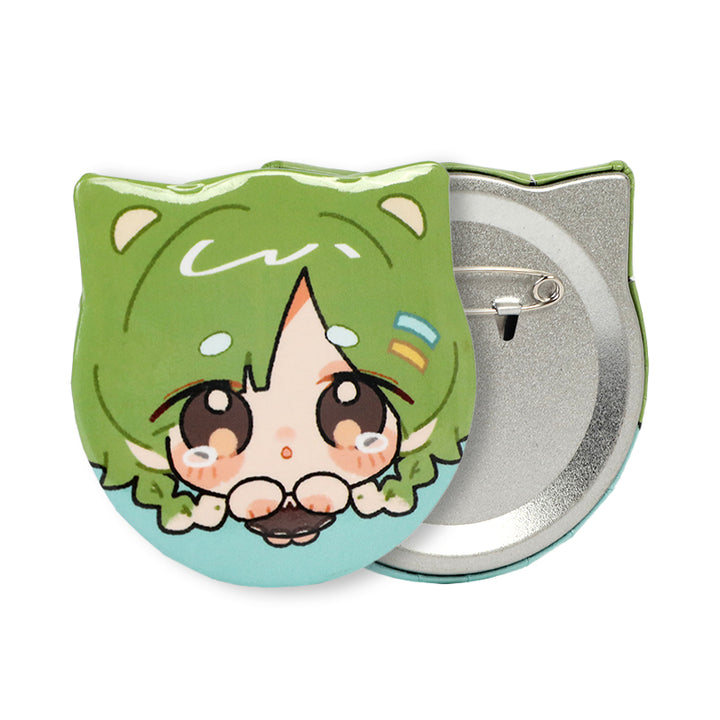 カスタム猫の耳形成ボタンピン