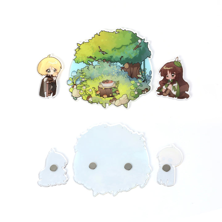 Custom Clear Acrylic Fridge Magnets