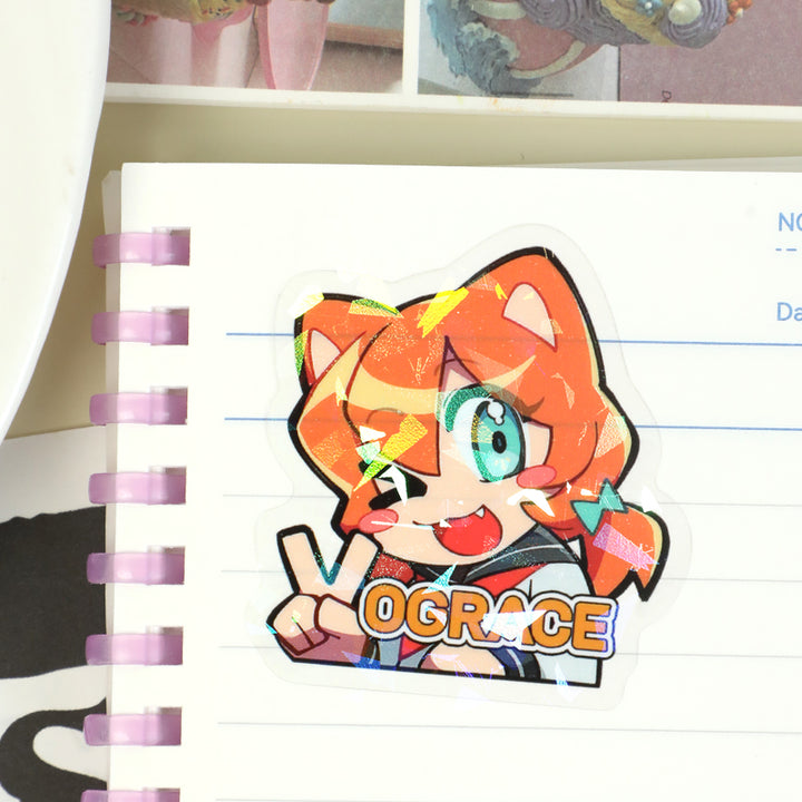 Individuelle transparente holografische Aufkleber