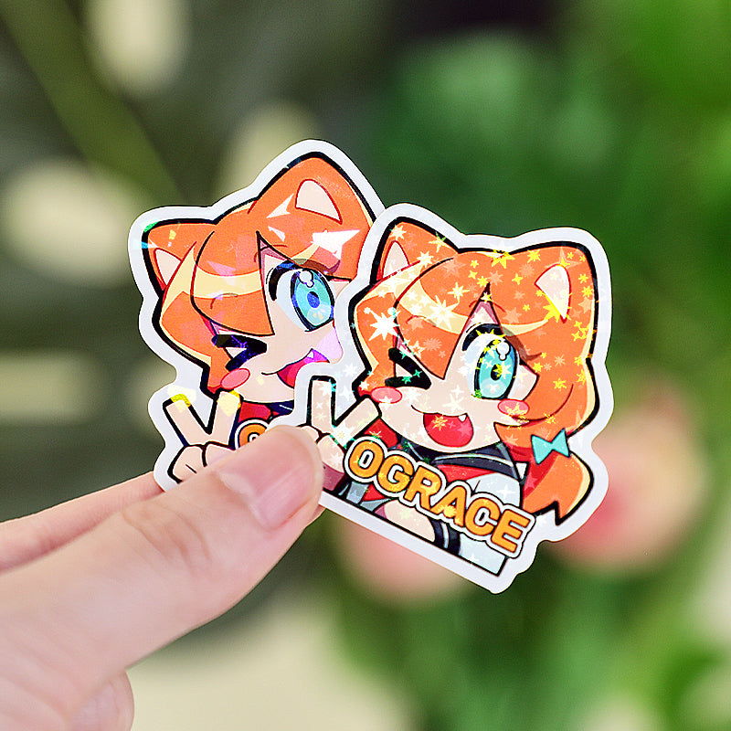 Individuelle transparente holografische Aufkleber