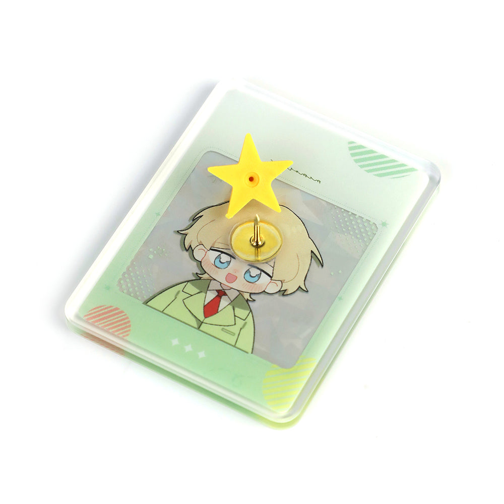 Custom Cold Foil Stamping Glitter Holographic Acrylic Pins - VOGRACE