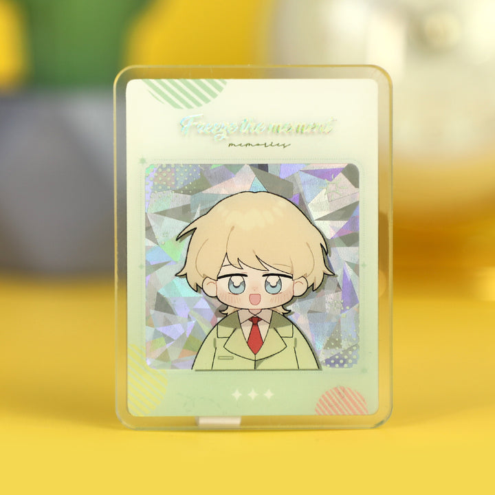 Custom Cold Foil Stamping Glitter Holographic Acrylic Pins - VOGRACE