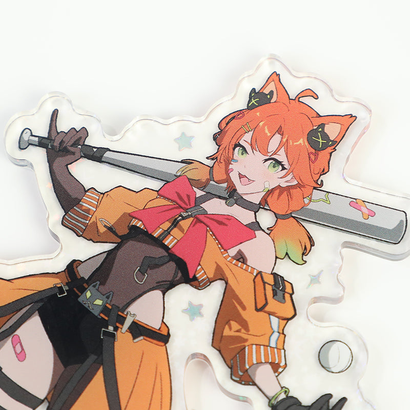 Custom Cold Foil Stamping Holographic Clear Acrylic Standees - VOGRACE