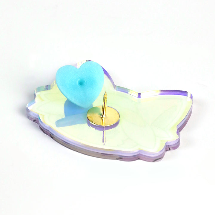 Custom Cold Foil Stamping Holographic Rainbow Acrylic Pins - VOGRACE