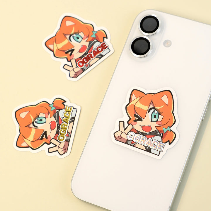 Custom Cold Foil Stamping Raised Foil Printing Stickers