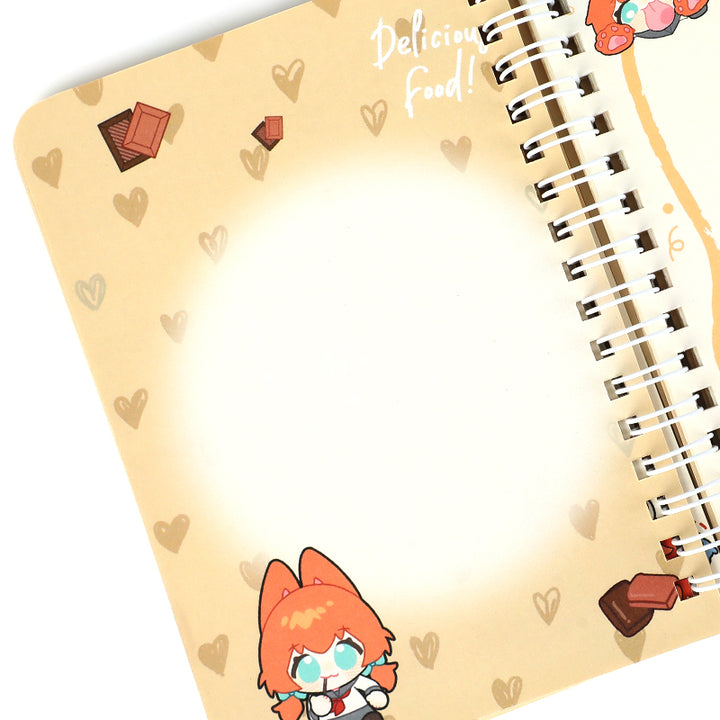 Individuelle Spiralblöcke mit bunten Seiten, farbigem Papier