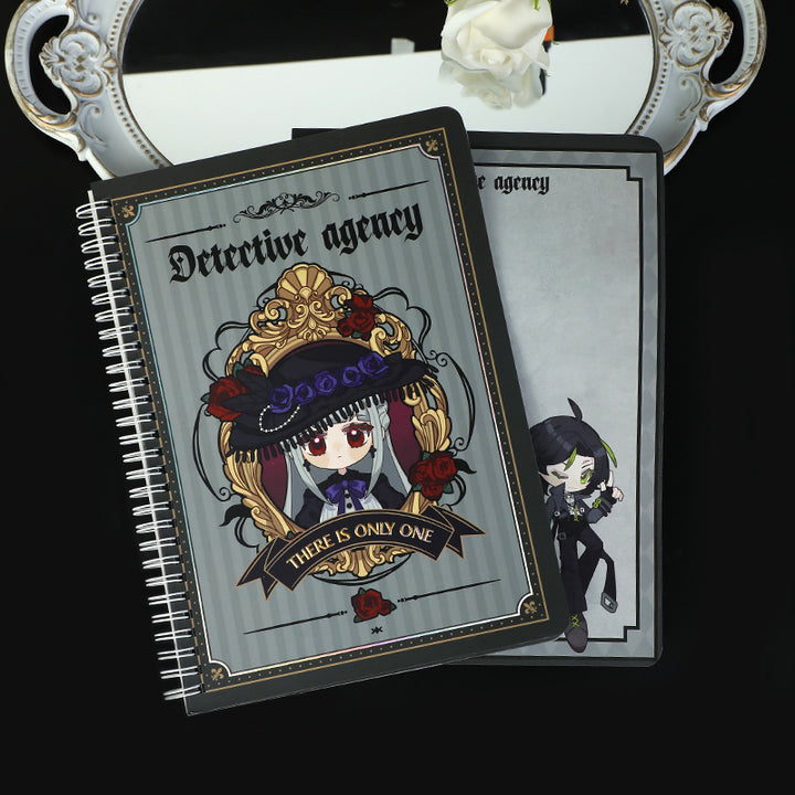 Individuelle Spiralblöcke mit bunten Seiten, farbigem Papier