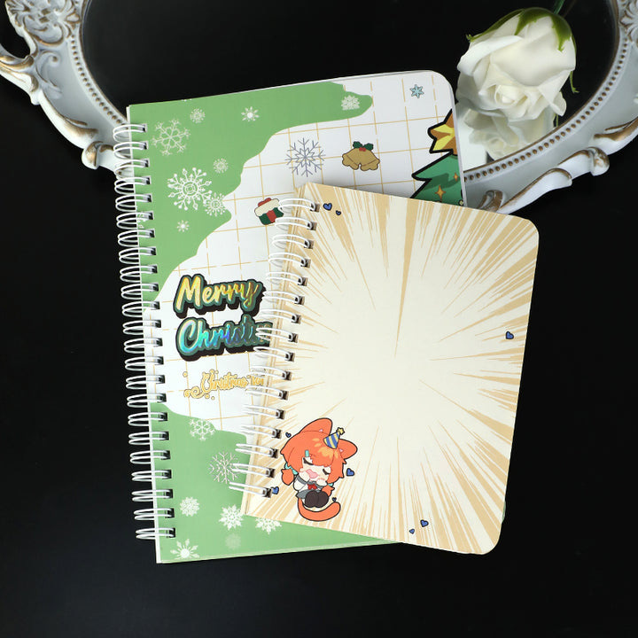 Individuelle Spiralblöcke mit bunten Seiten, farbigem Papier