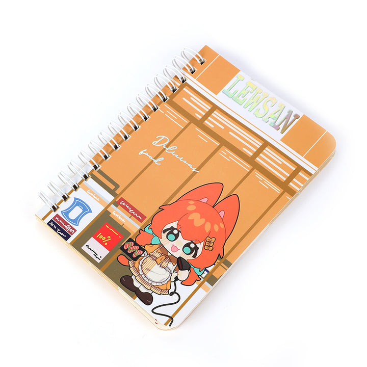 Individuelle Spiralblöcke mit bunten Seiten, farbigem Papier