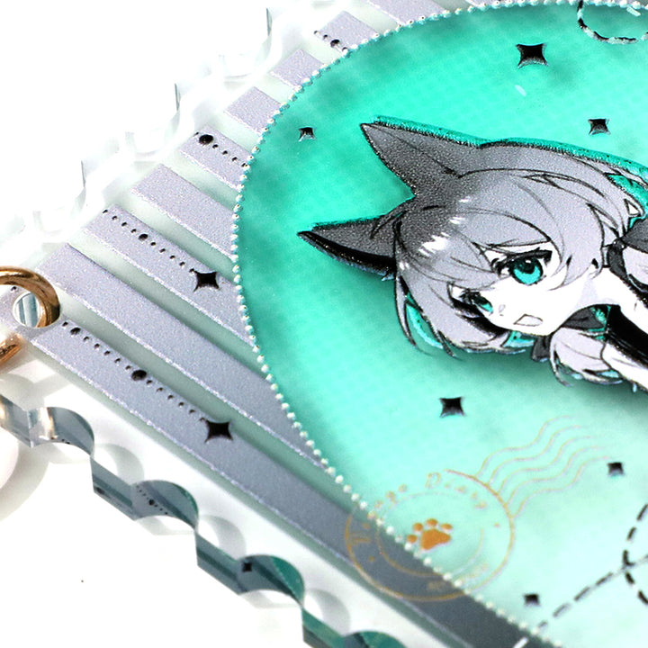 Custom Embossed Acrylic Keychain
