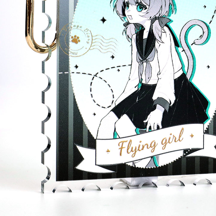 Custom Embossed Acrylic Keychain