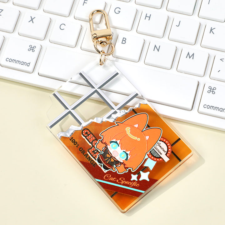 Custom Embossed Acrylic Keychain