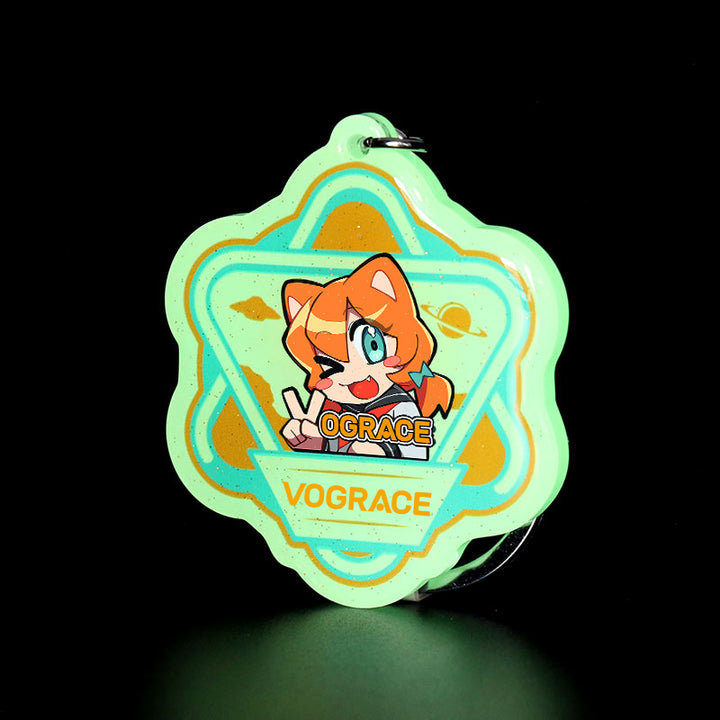 Custom Glow In The Dark Acrylic Keychains