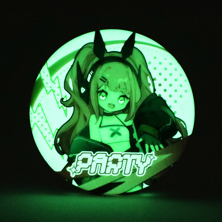Custom Glow In The Dark Round Button Pins - VOGRACE