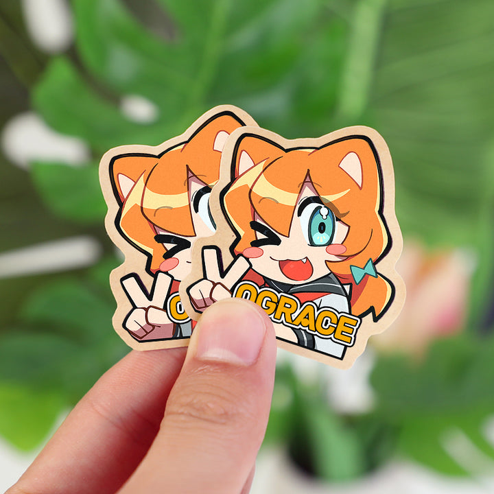 Custom Kraft Paper Stickers