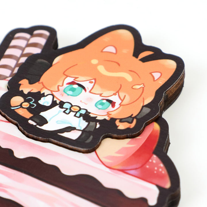 Custom Multilayer Wooden Fridge Magnets