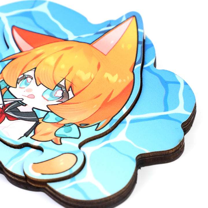 Custom Multilayer Wooden Fridge Magnets