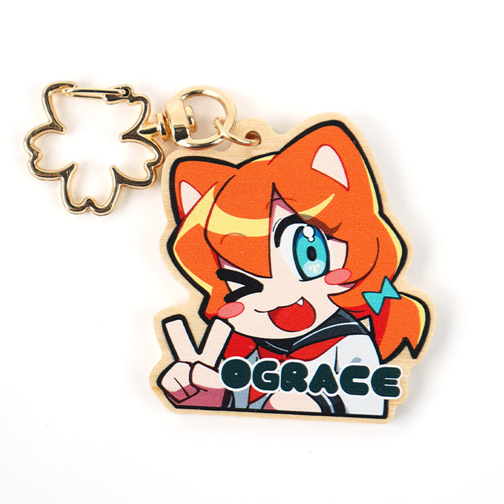 Custom Natural Wooden Keychains - VOGRACE