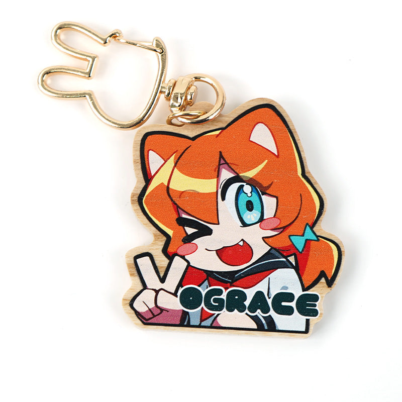 Custom Natural Wooden Keychains - VOGRACE