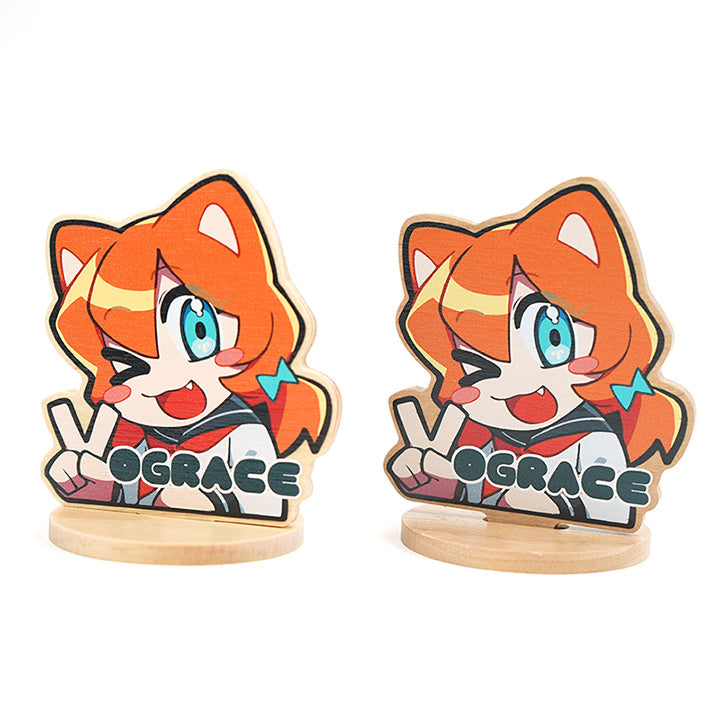 Custom Natural Wooden Standees - VOGRACE