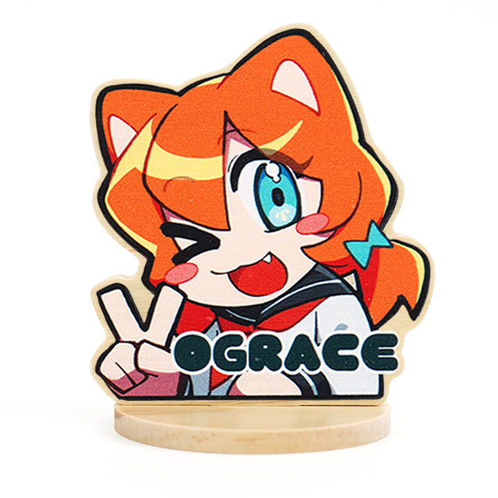 Custom Natural Wooden Standees - VOGRACE