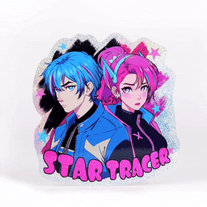 カスタムピクシーダストステッカー