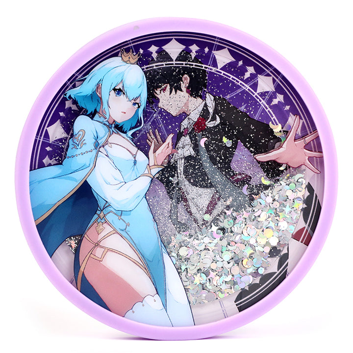 Custom Pre-filled Quicksand Liquid Shaker Acrylic Coasters