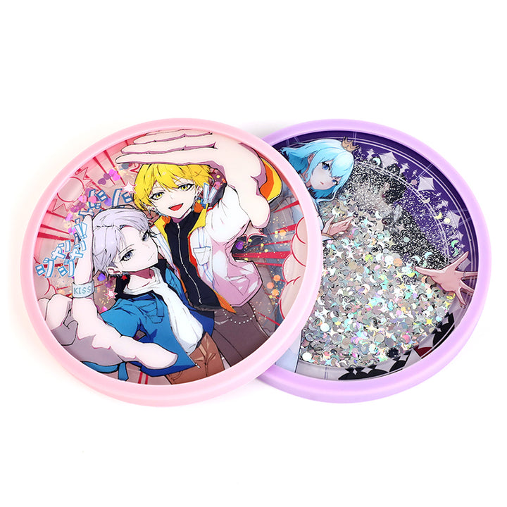 Custom Pre-filled Quicksand Liquid Shaker Acrylic Coasters