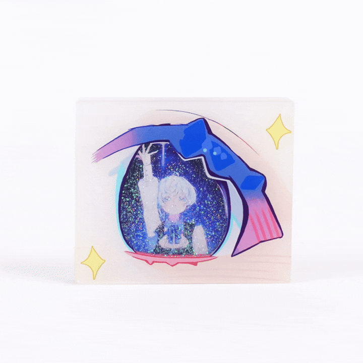 Custom Pre-filled Quicksand Liquid Fridge Magnets