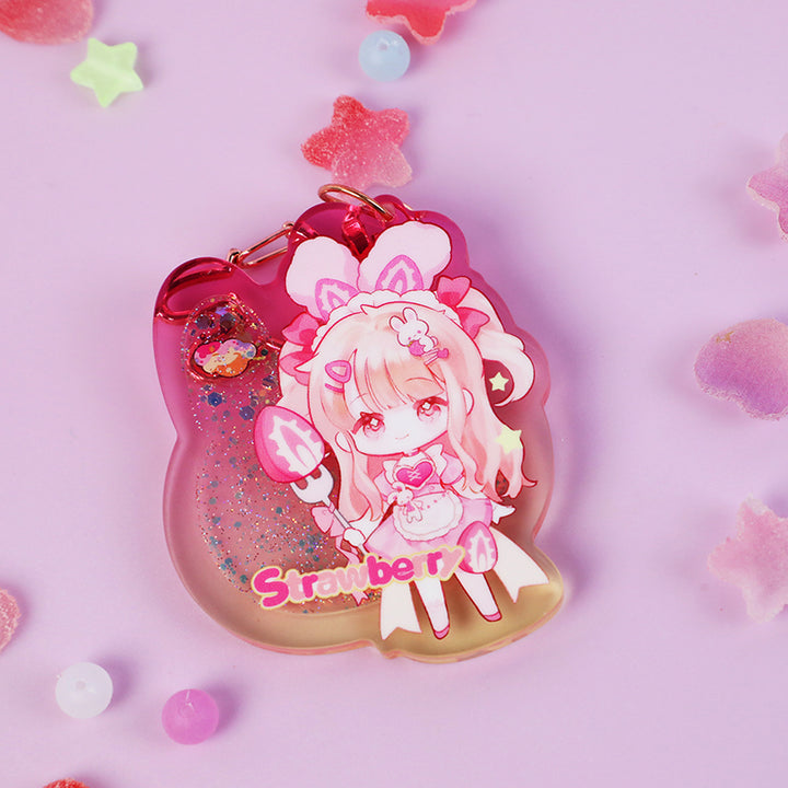 Custom Pre-filled Quicksand Liquid Keychains - VOGRACE