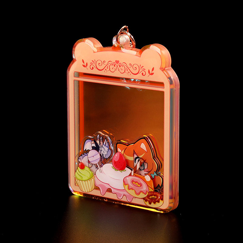 Custom Rainbow Shaker Keychains - VOGRACE